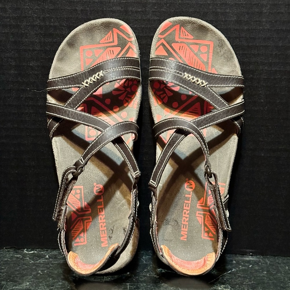 Cocoa / Coral Merrell Performance Footwear Womens Slingback Sandals Size…